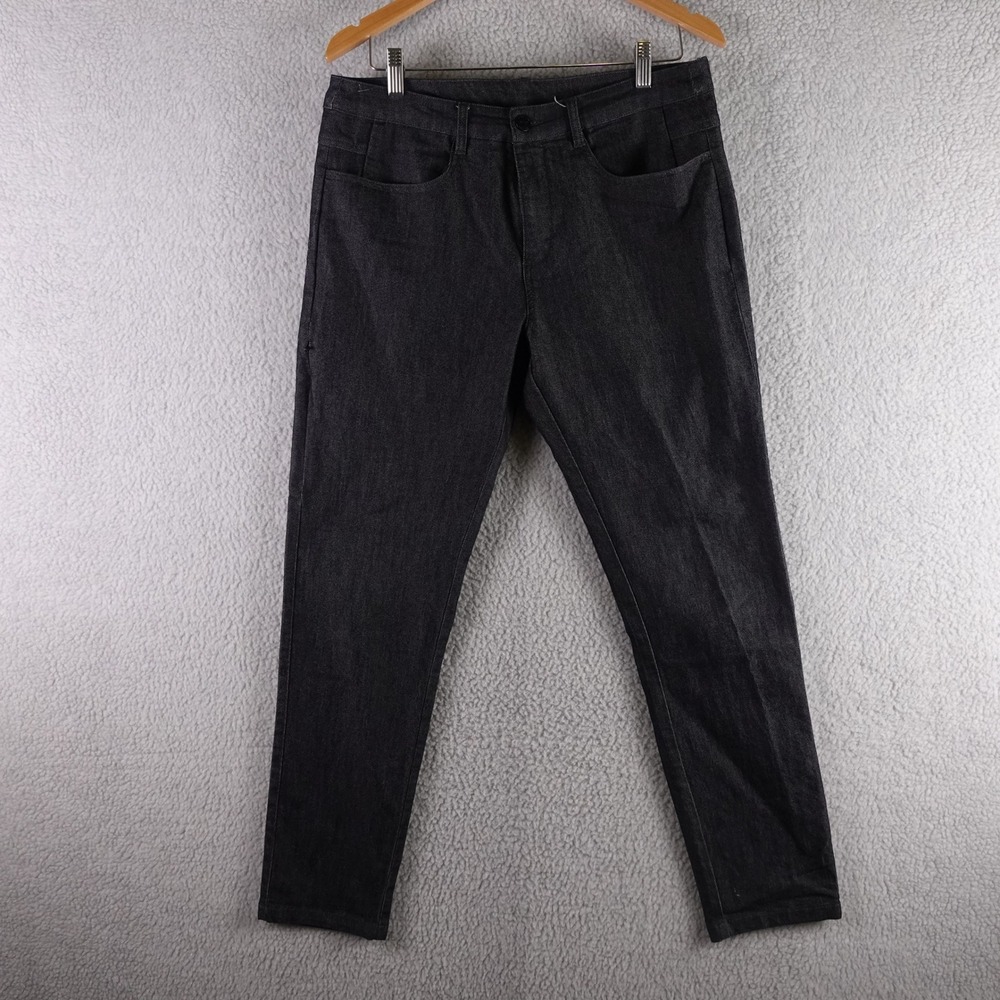 BYLT Premium Basics Mens Black Slim Tapered‎ Stretch Pants Size 33